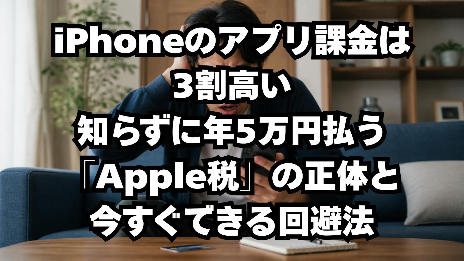 iPhoneのアプリ課金は3割高い｜知らずに年5万円払う「Apple税」の正体と、今すぐできる回避法